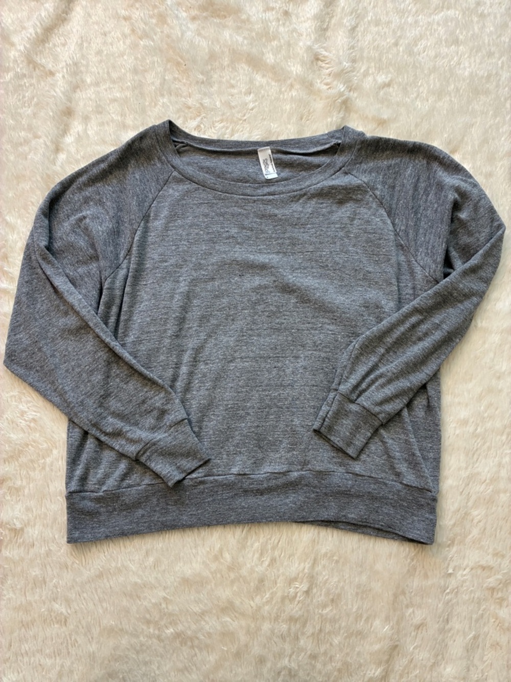 American Apparel Heather Gray Crewneck Top